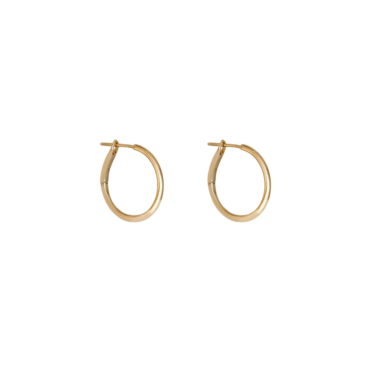 Gold Hoop Earrings Real Gold 14k Earrings Large Hoop -  Sweden