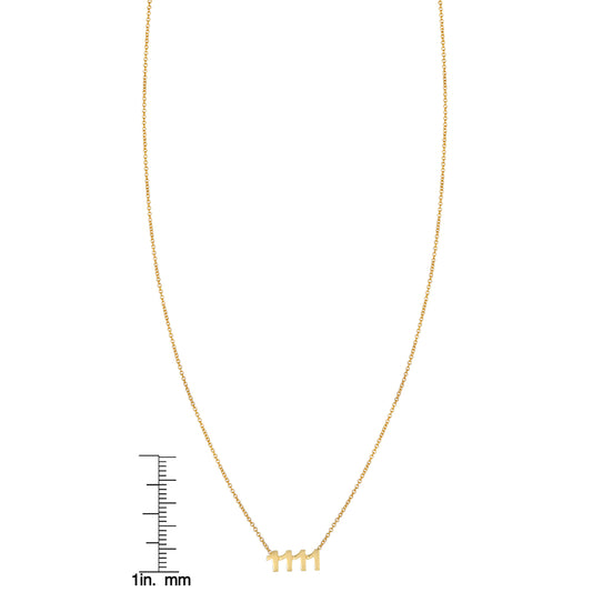 Gold 1111 Necklace