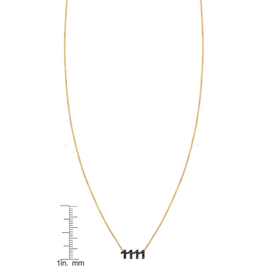 Black Diamond 1111 Necklace