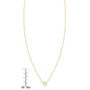 14K Gold Star of David Outline Necklace