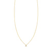 Elegant 14k yellow gold 'A' initial necklace, personalized and handcrafted to perfection