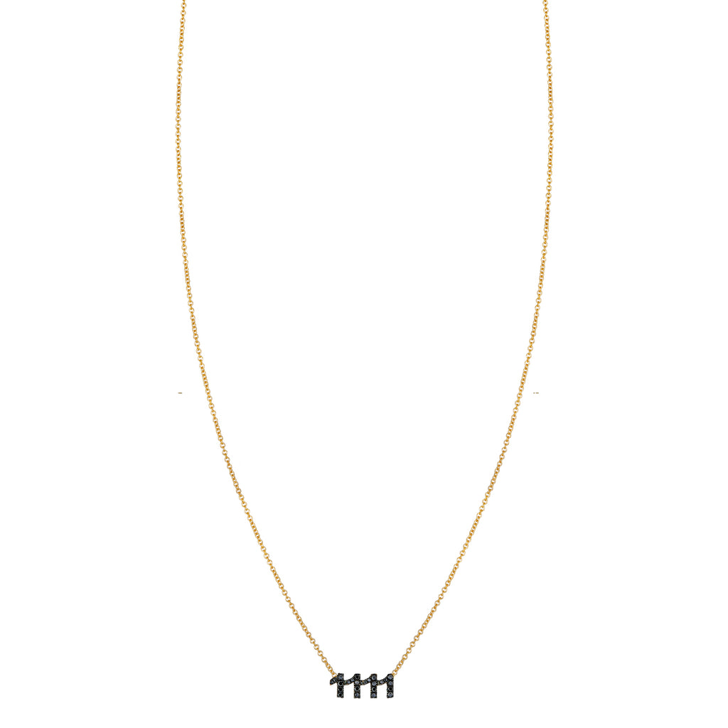 Black Diamond 1111 Necklace