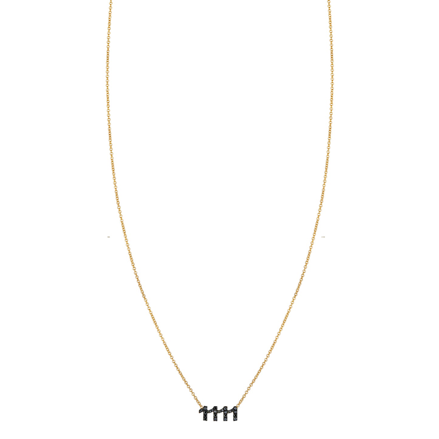 Black Diamond 1111 Necklace