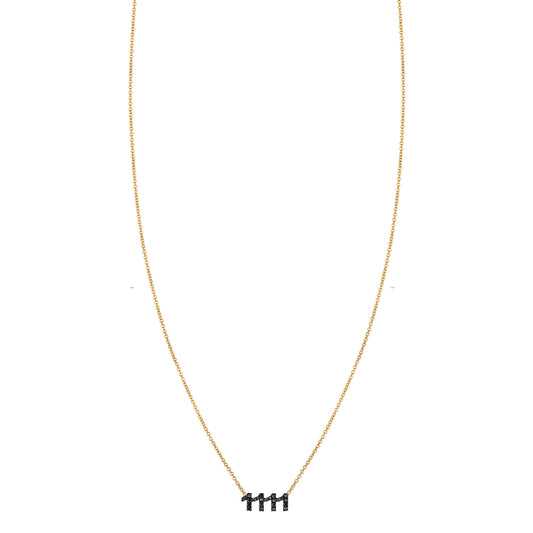 Black Diamond 1111 Necklace