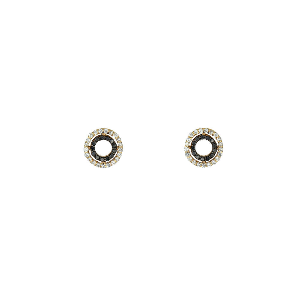 Eclipse Diamond Circle Studs