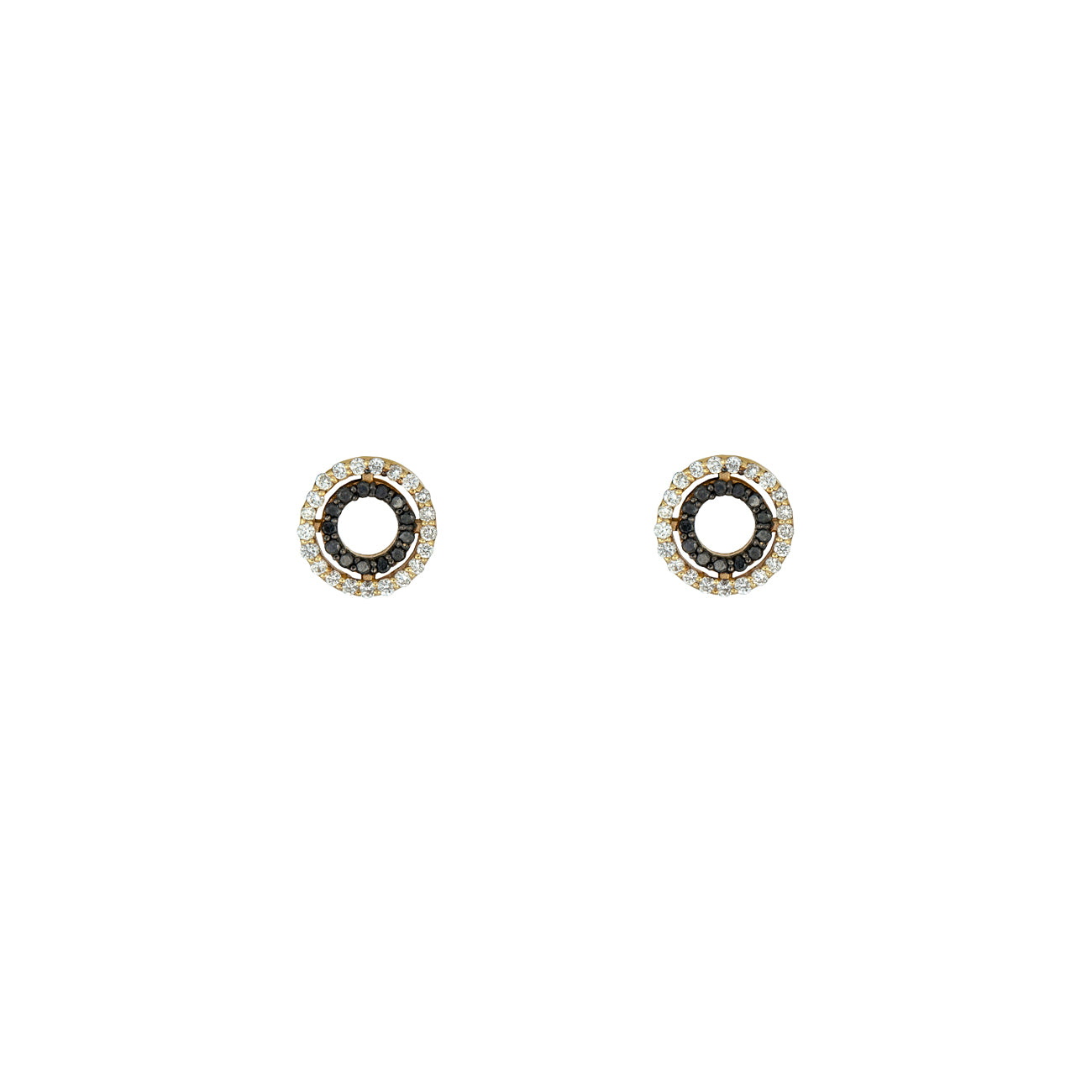 Eclipse Diamond Circle Studs