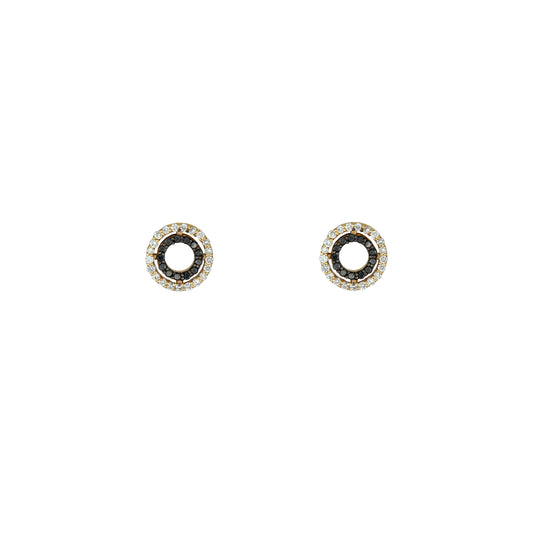 Eclipse Diamond Circle Studs