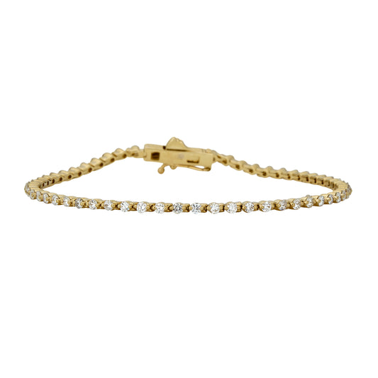 Eternity Two-Prong Diamond Bracelet