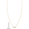 14K Gold Pavé Hebrew Mom Necklace