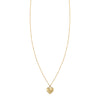 14K Gold Puffed Heart Necklace