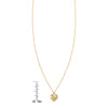 14K Gold Puffed Heart Necklace