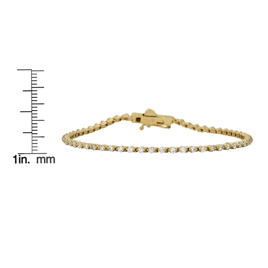 Eternity Two-Prong Diamond Bracelet