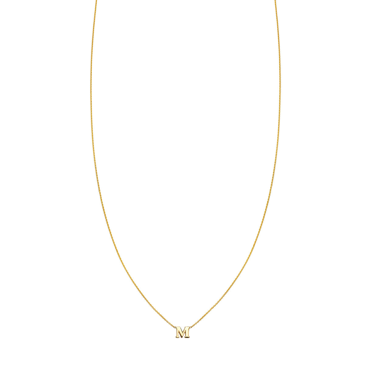 Discover unique style with the gold necklace showcasing the letter 'M' by Phoenix Roze. Handcrafted for personalized elegance, it adds a touch of sophistication to any look.