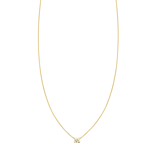 Discover unique style with the gold necklace showcasing the letter 'M' by Phoenix Roze. Handcrafted for personalized elegance, it adds a touch of sophistication to any look.