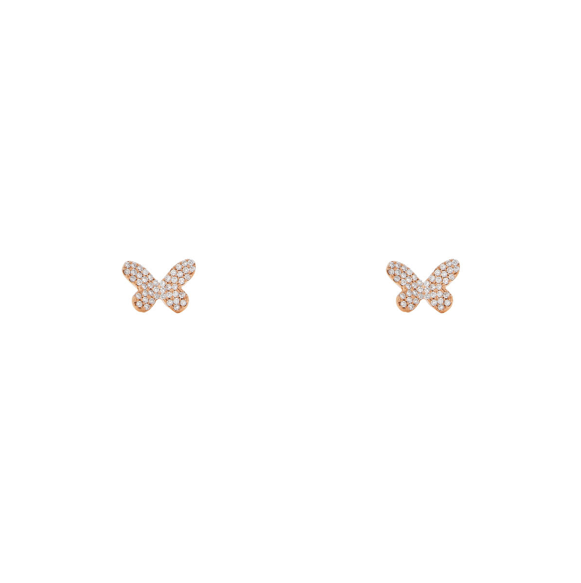 Beautiful Platinum with Diamond Butterfly Earrings for Women JL PT E 2