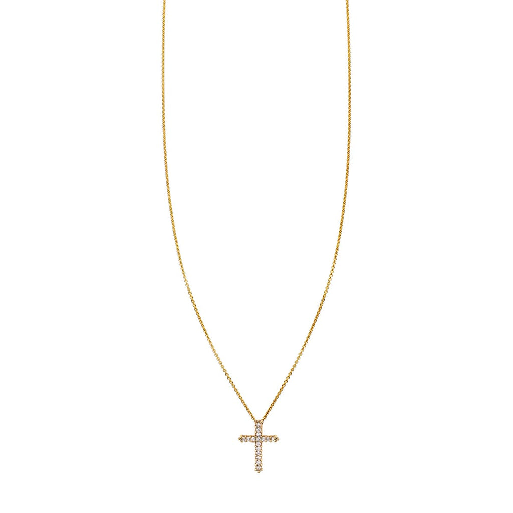 diamond large cross necklace prn 460 14wd