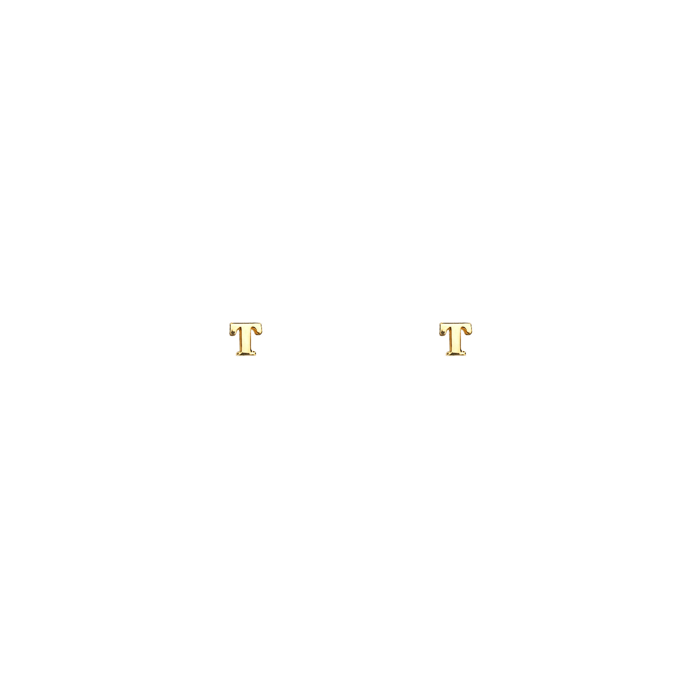 Gold Initial Stud Earrings Initial Earrings Name Letter 