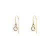 Elegant rose cut diamond drop earrings - vintage-inspired sparkle for sophisticated style