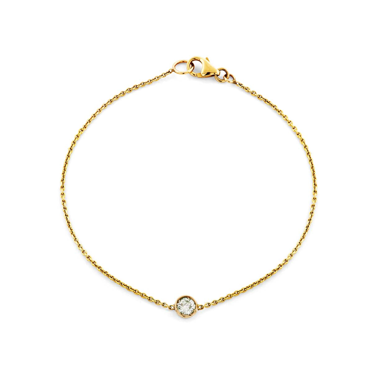 0.20 ct Solitaire Diamond & Gold Bracelet – Phoenix Roze